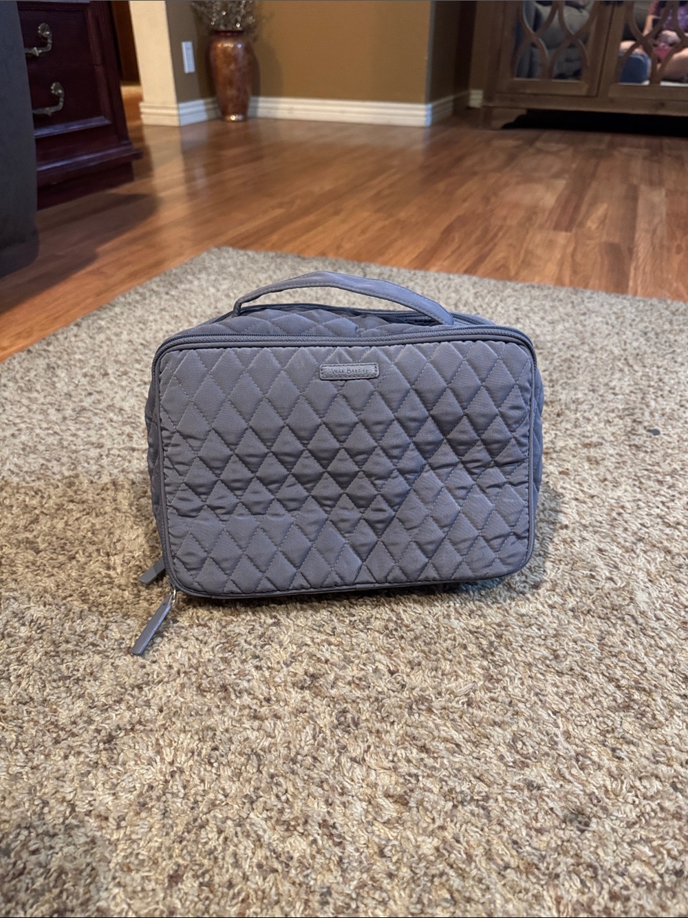 Vera Bradley Quilted Travel Case - Gray